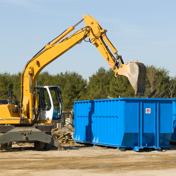 are there any restrictions on where a residential dumpster can be placed in Blue Mound Illinois